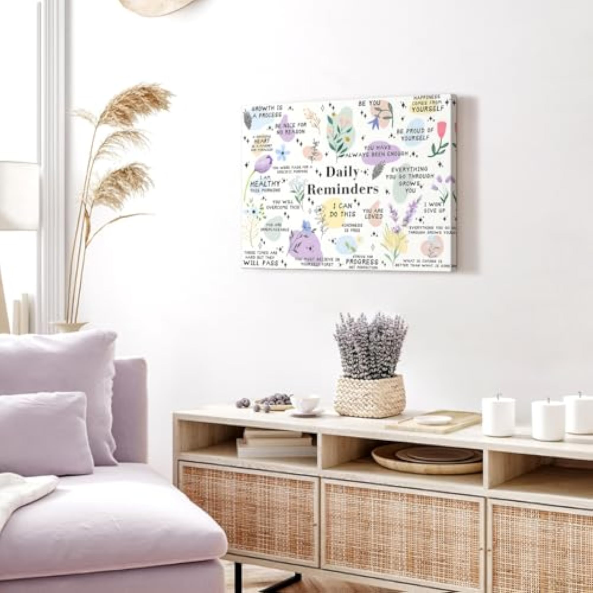 Framed Motivational Daily Reminder Wall Art