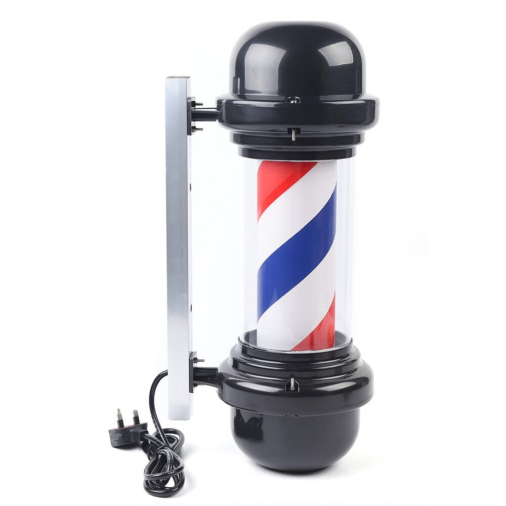 12 Zoll Barber Pole LED Leuchte 50cm - Rotierende Friseurstange Für Salon & Barbier