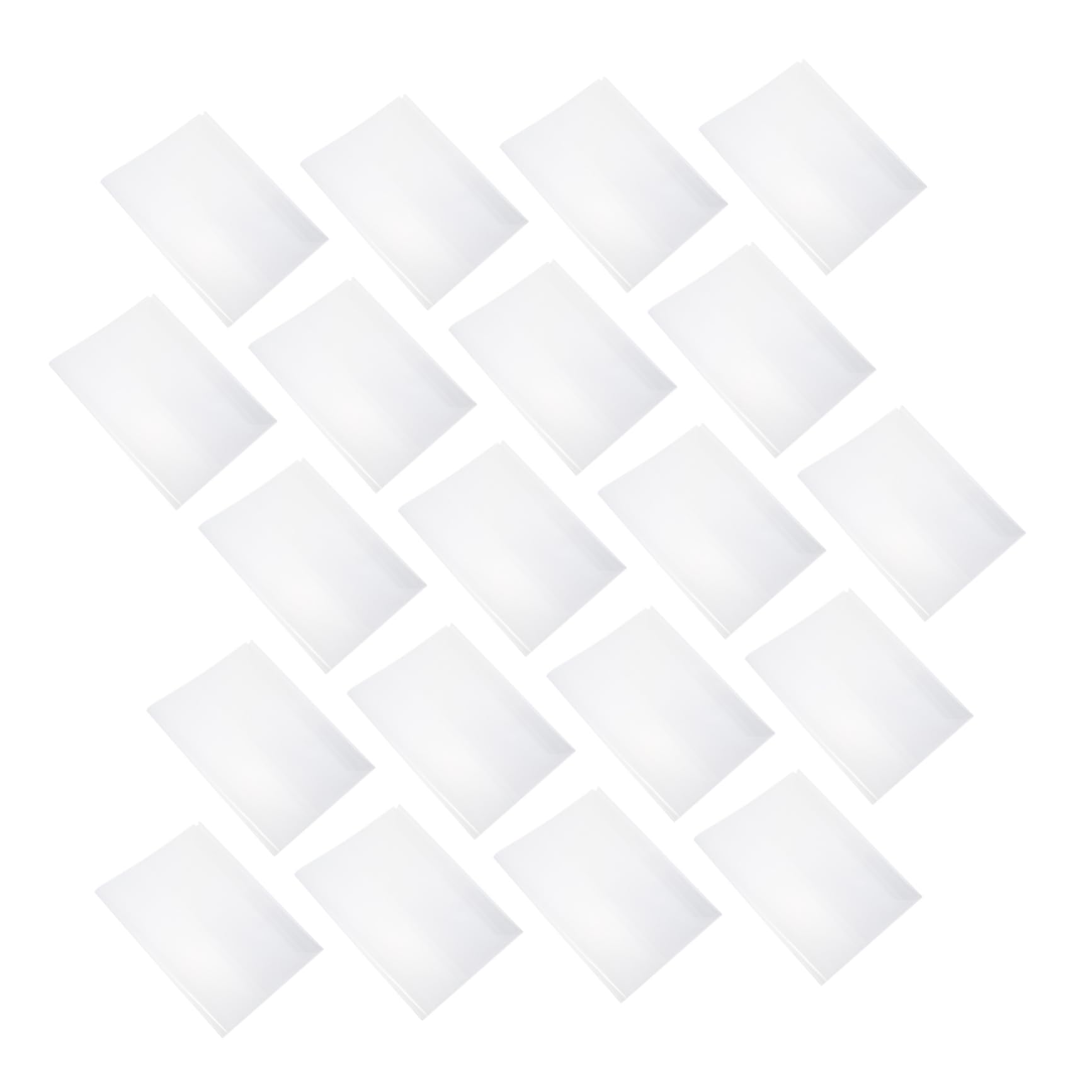 jojofuny 50 Piezas Cubiertas de Libros Transparentes y Ajustables Protector de Textos para Estudiantes de PVC Resistente y Práctica
