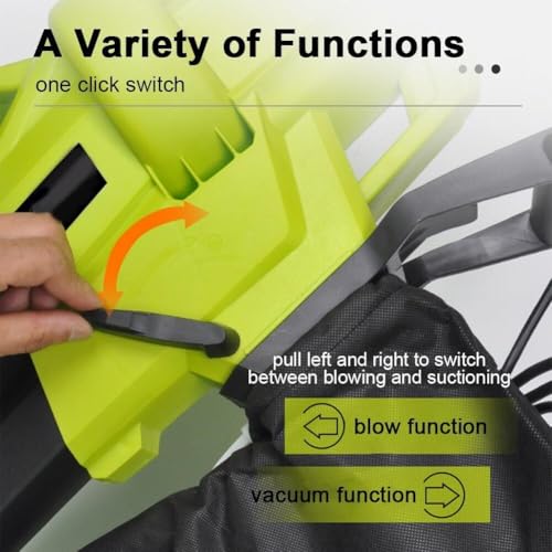 3 in 1 Garden Leaf Blower & Vacuum Shredder, 3000W Garden Vacuum and Shredder, with 40L Leaf Collection Bag, Wind Speed 270km/h - Image 3