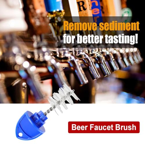 image for Ferroday 15 Beer Faucet Tap Plug Brush for Beer Faucet Plug Draft Beer