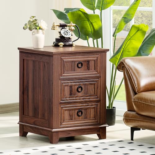 Commode pour chambre à coucher et table d'appoint de 40,6 cm en bois