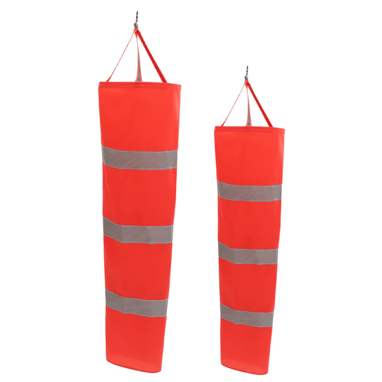 BESPORTBLE 2pcs Windsock Weather Instruments Wind Direction Sock Wind Direction Indicators Airport Flag Garden Decor Weather Vane Reflective Warning Flag Rainproof Oxford Cloth Alert Flag