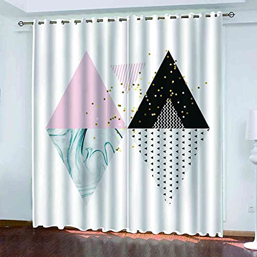 Rideau occultant enfant avec impression de points géométriques design - 2