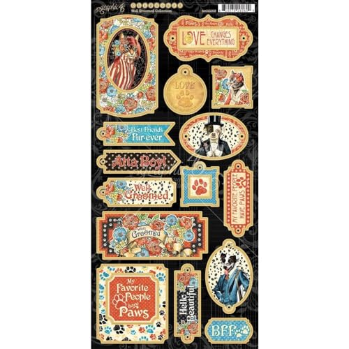 Well Groomed Chipboard Die-Cuts 6