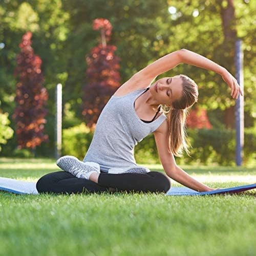 HemingWeigh 1/2-Inch Extra Thick High Density Exercise Yoga Mat with Carrying Strap for Exercise, Yoga and Pilates (2 Pack Combo).