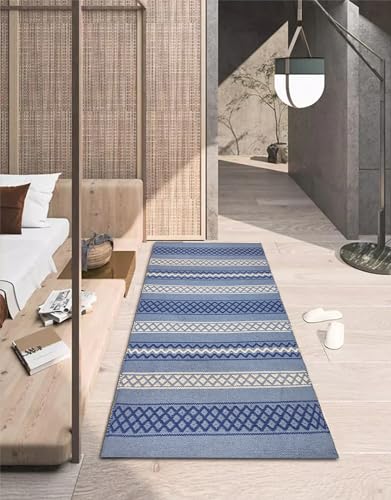 Image of inchCotton Runner Rug 2x5 Feet - Minimalist Carpet for Home Decor, Bedroom & Hallway Soft, Durable & Easy to Maintain Floor Mat