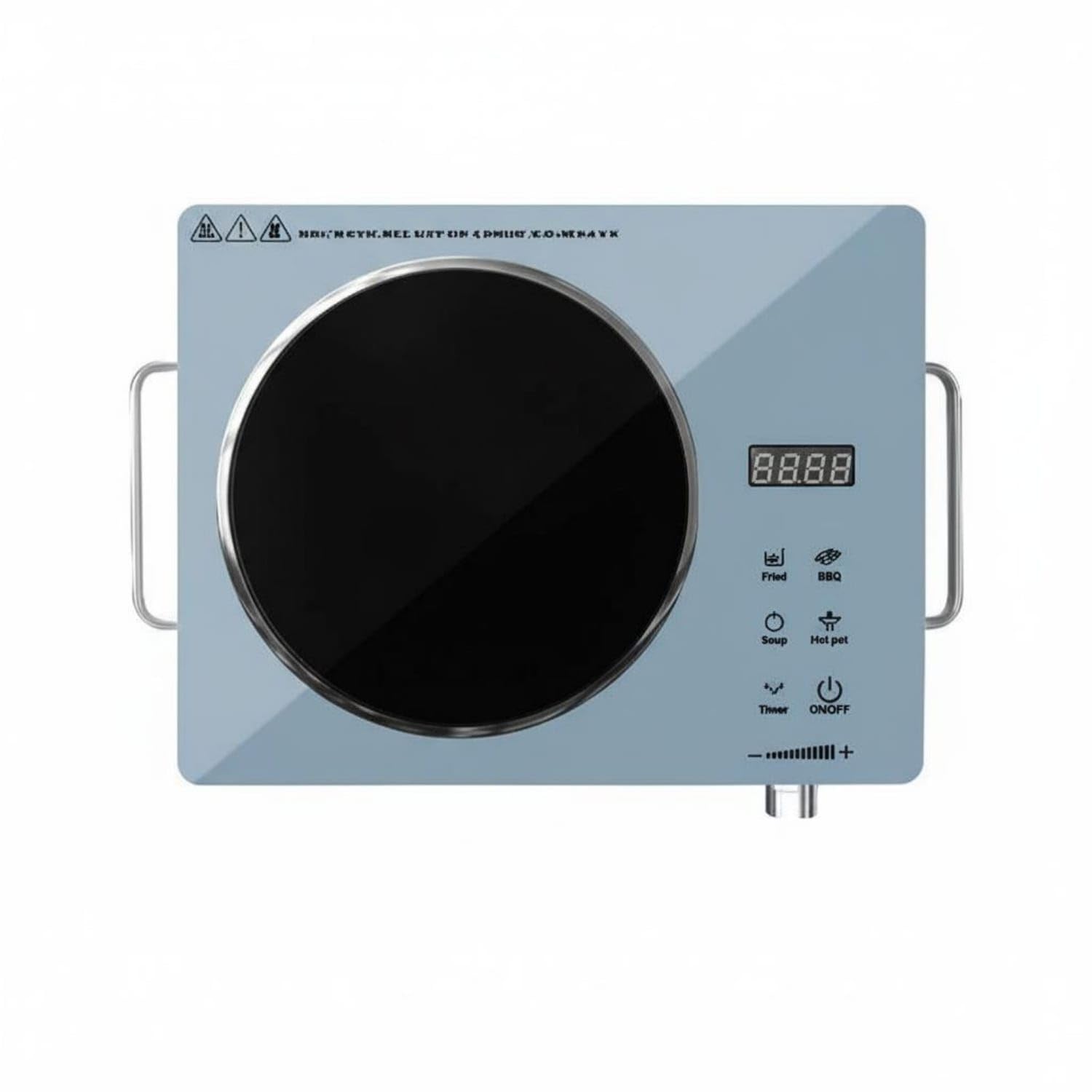 High Power 3500W Electric Ceramic Cooktop Adjustable Temperature Control Infrared Cooktop Compatible with All Cookware Single Burner Infrared Cooker Overheat Protection for Students, Camper-image-16