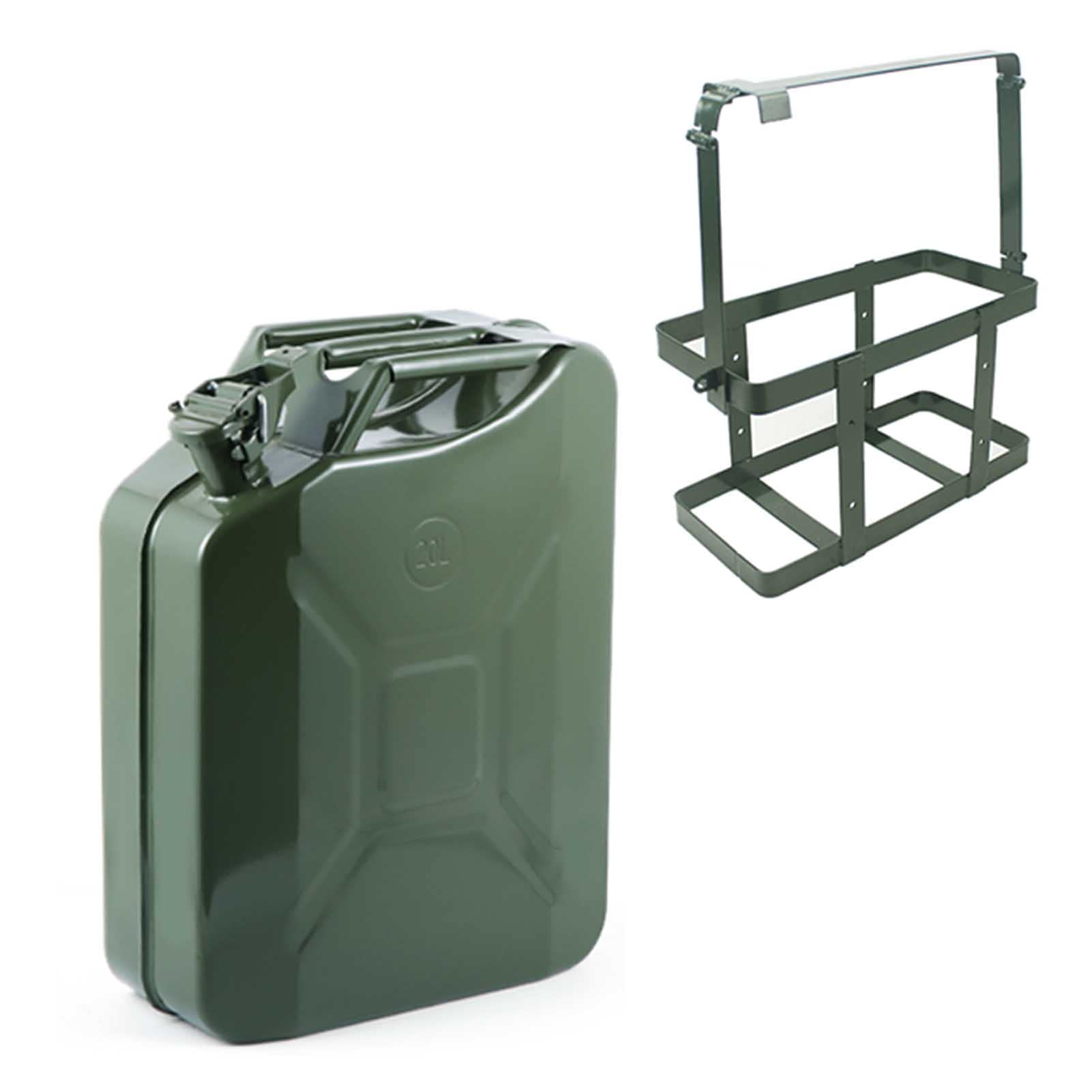 Jerrycan d'essence WUTONG 10L en fer épaissi avec étagère conteneur de carburant anti-fuite