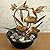 Bits and Pieces - Indoor Hummingbird Lily Fountain - Zen Tabletop Water Fountain