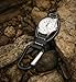 Dakota Leather Field Clip, Clip Watch, Leather Fob Strap, Lightweight Dress Pocket Watch, Outdoor Gifts for Men and Women, Use for Fishing, Golf and More