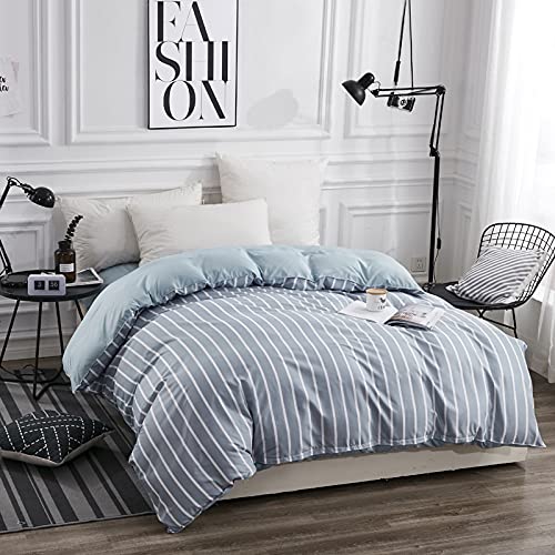 Housse de couette pour lit double solution anti-plis literie facile à border