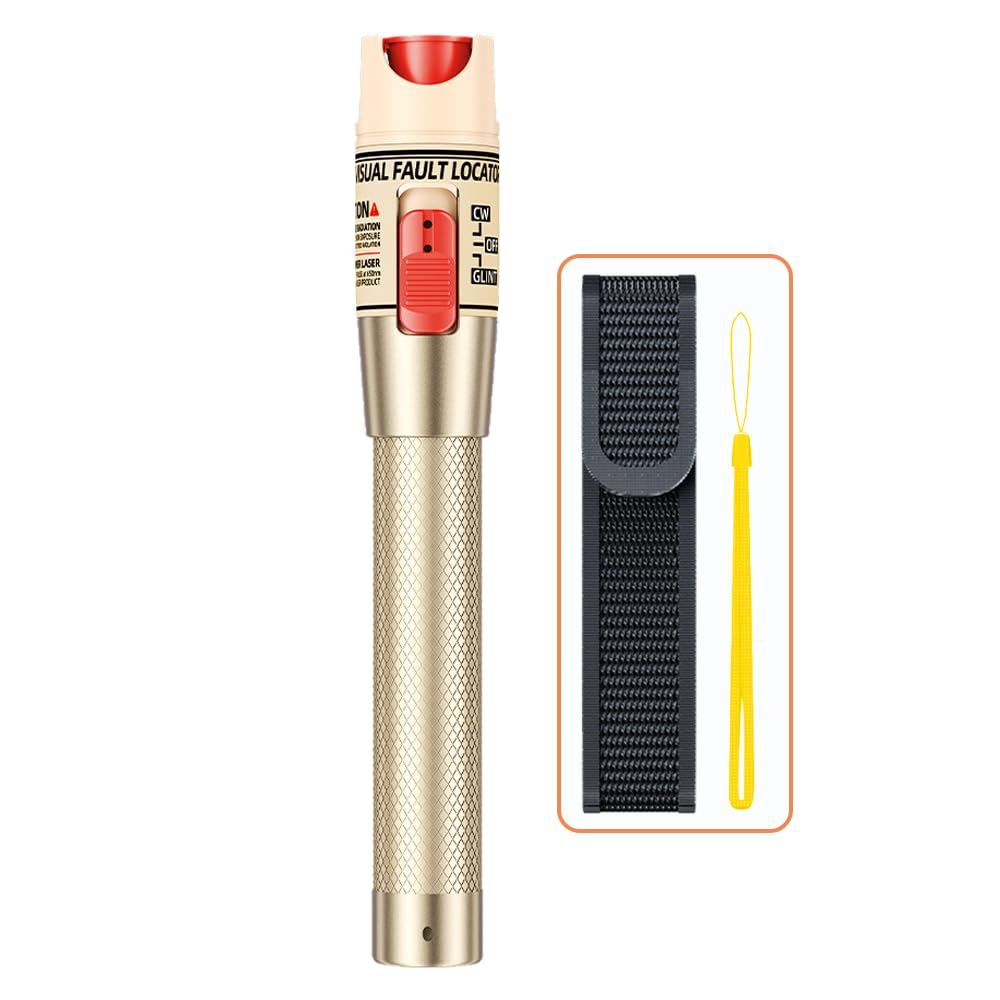 50mw Stylo de Fibre Optique, Testeur de Câble Fibre Optique FTTH 50KM avec L'Interface standard de 2,5 mm pour L'Ingénierie fibre optique, Localisateur Visuel de Défauts