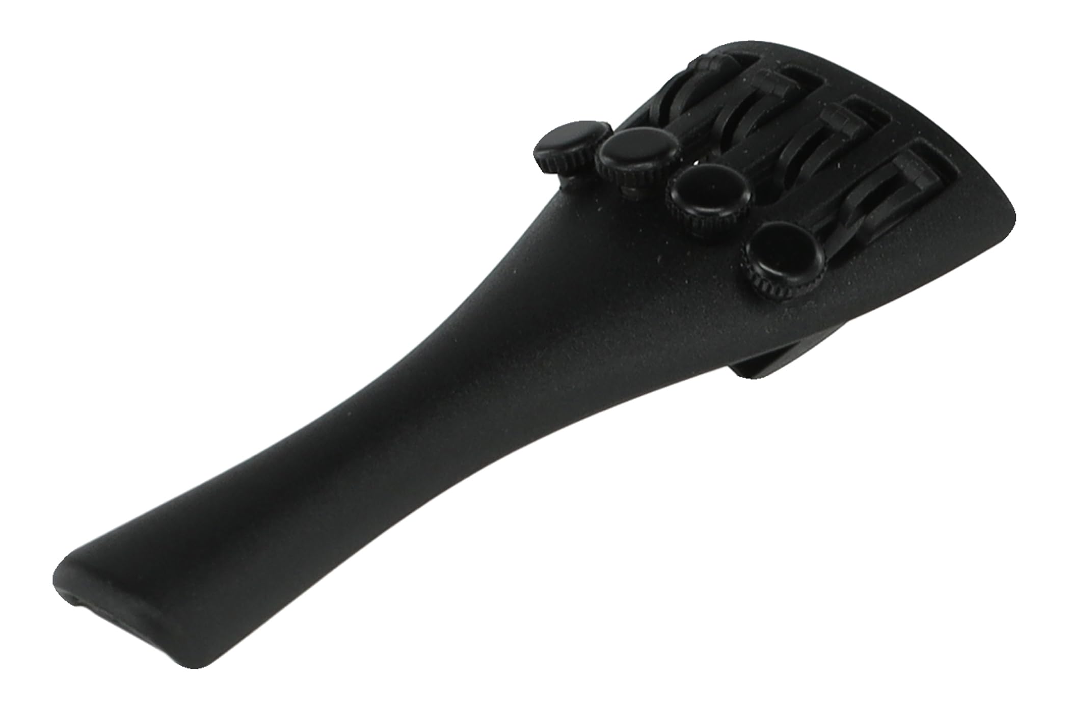 Wittner 918161 Cordal Violín Ultra 1/16 - plástico de alta tecnología - 4 afinadores finos - ultraligero - con cuerda de enganche de nailon - negro