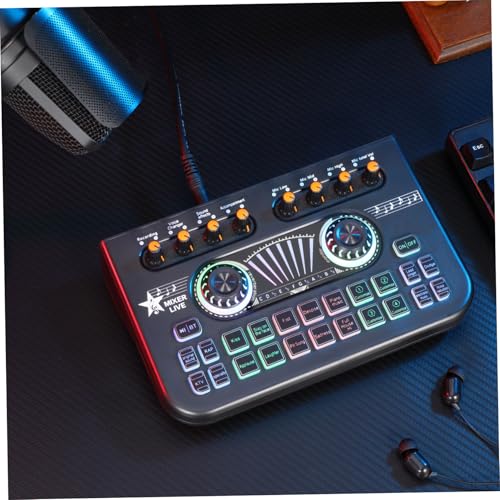 Microfono y placa mezcladora de sonido pack x3 para evitar retraso 5