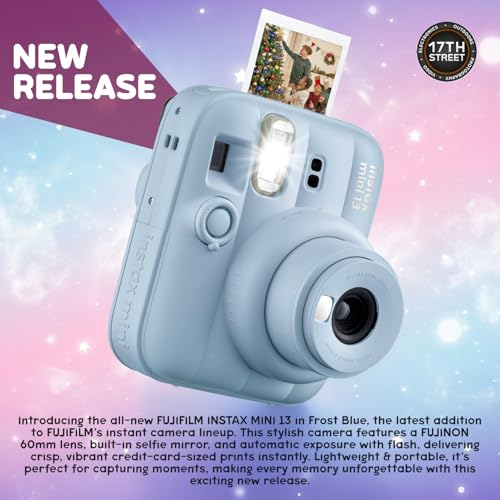 FUJIFILM Instax Mini 13 Instant Camera, Frost Blue with Film & Case Bundle - image 4
