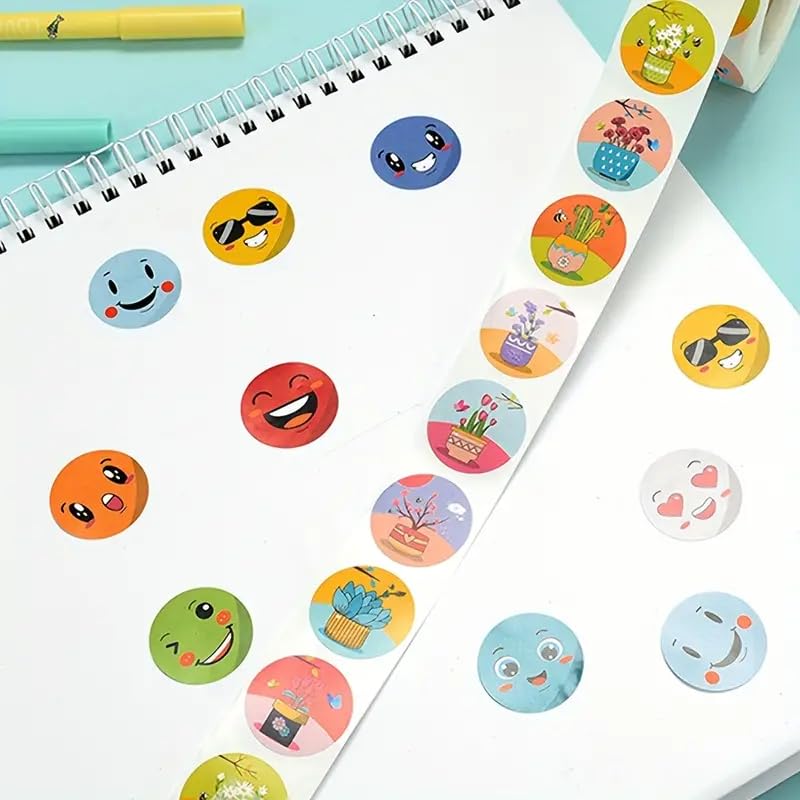 Rollo Pegatinas animales Granja para niños, animal stickers, 1 Unidad - imagen 4