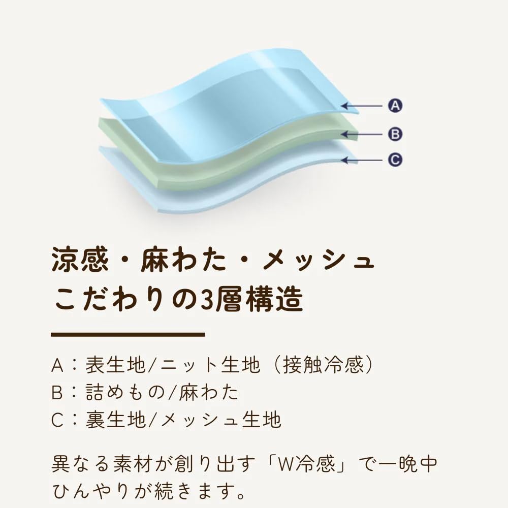 Amazon｜ロマンス小杉 公式 ねむりのアトリエ 敷きパッド 接触冷感