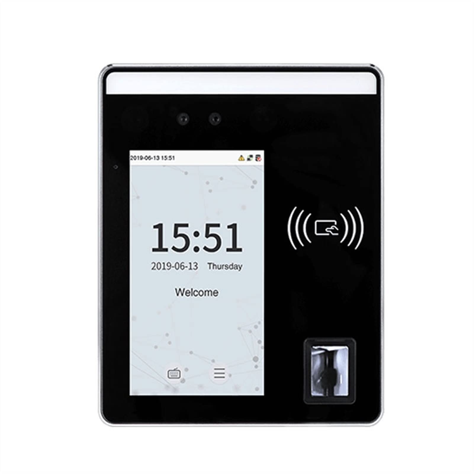 Uhr in Maschine, biometrische Fingerabdruck-Gesichtserkennung, Zeiterfassungsmaschine, TCP/IP-RFID-Kartentür-Zugangskontrollsystem (Speedface-H5L-IC, Portugiesisch)