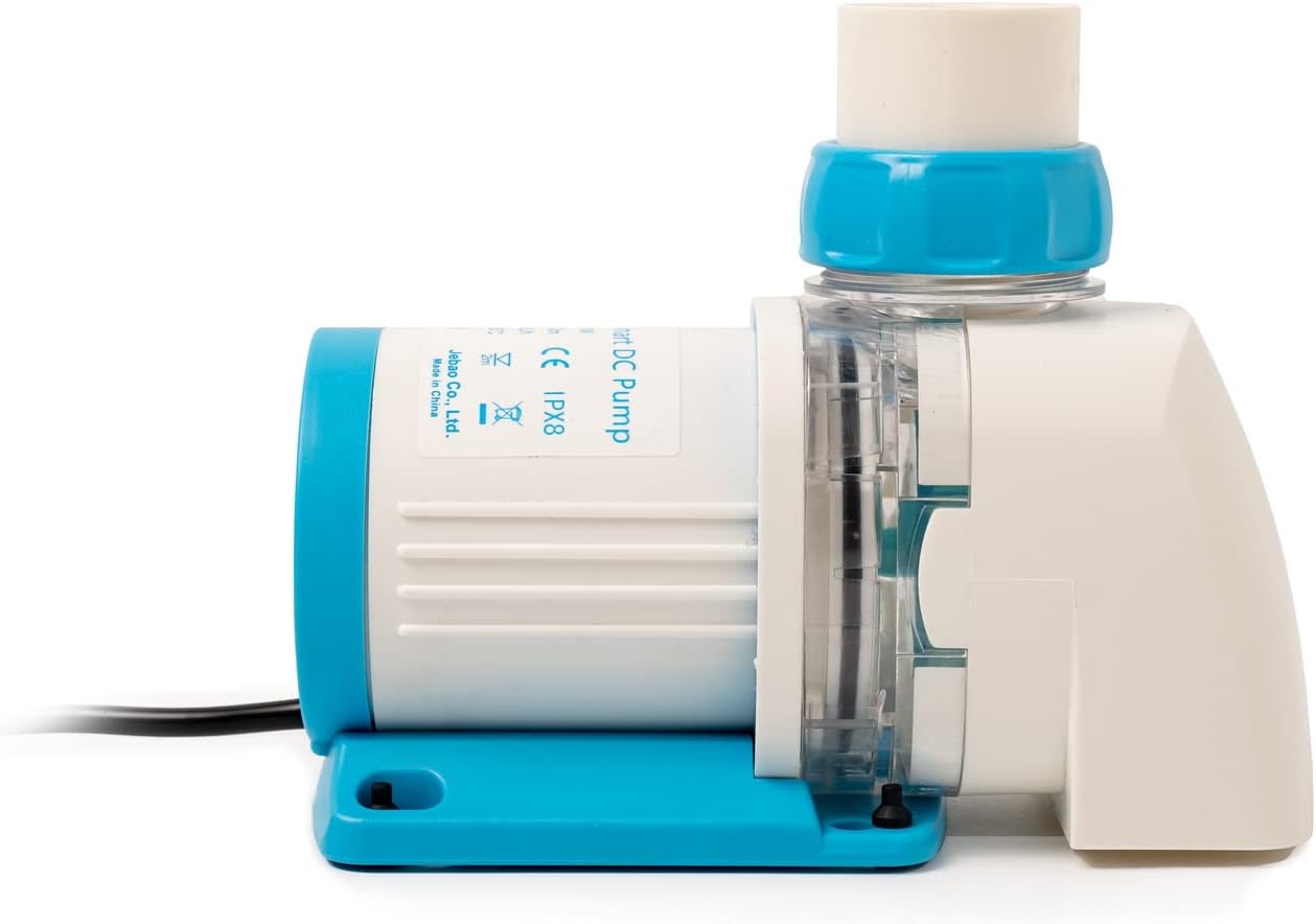 Jebao Jecod EP-10000M Smart DC Pump with an output adapter attached