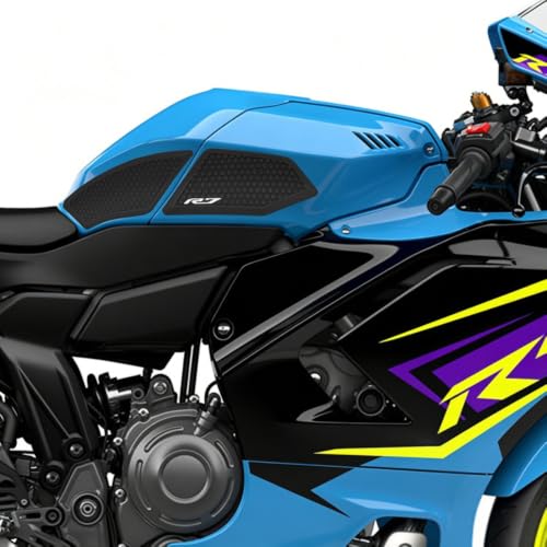 Image of for YZF-R7 yzfr7 2026 New Accessories Fuel Tank Anti-Slip Stickers Side Guards Knee Anti-Slip mats Protective Stickers 5-piece Set Rubber Fuel Tank Stickers Tank Pads Tank pad Gas (R7 2026)