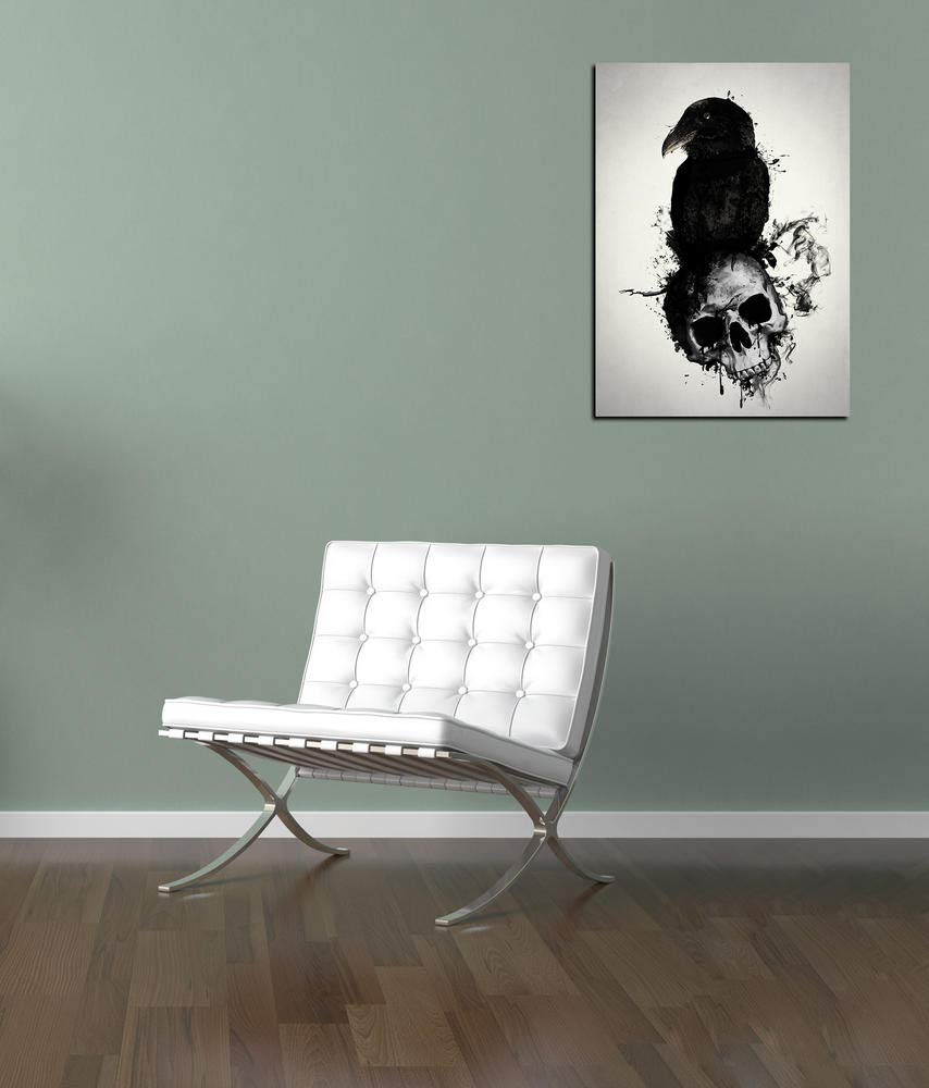 Amazon.com: Cortesi Home 'Raven and Skull' by Nicklas
