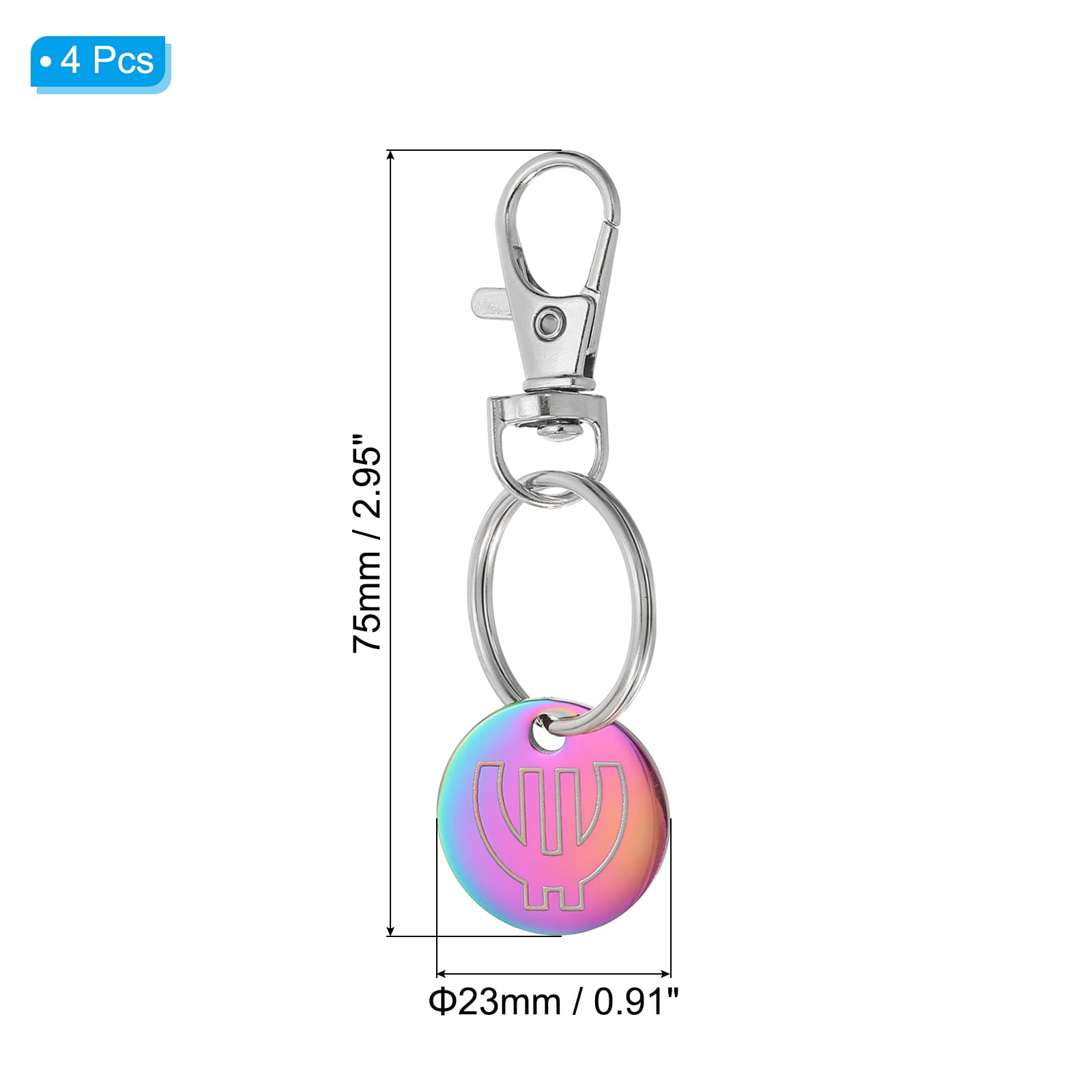 PATIKIL Shopping Trolley Token Key Ring - Image 2