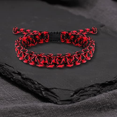 JENDEAR SHINE Men's Nautical Rope Bracelet, Hand Braided Paracord Thread Bracelet, Waterproof Adjustable Outdoor Surf Bracelet.