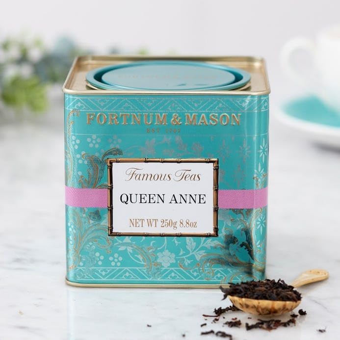 British Tea, Queen Anne Blend, 250g Loose English Tea in a Gift Tin Caddy