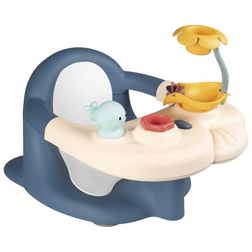 Smoby Little Seggiolino Da Bagno - 2 In 1 - Vassoio Attività Regolabile - Ventose Incluse - Per Bambini Dai 6 Mesi - Prodotto In Francia-image