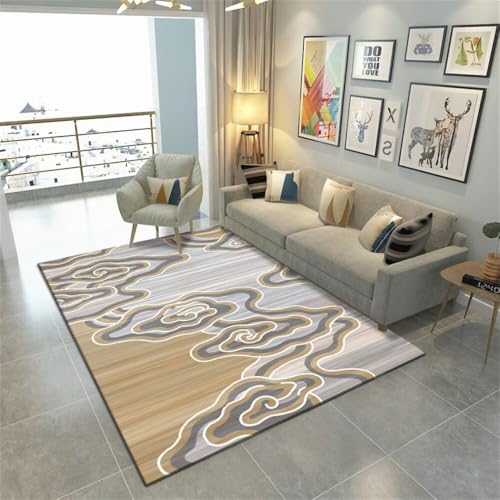 Tapis confortable et durable lavable pour éviter les taches de salon - 2