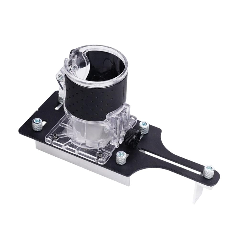 Jnchdghwa Black & Transparent For Woodworking 65Mm Trimming Machine 2 In 1 Invisibles Fastener Slotted Bracket For Wardrobe Panel Punch Locator With Scale