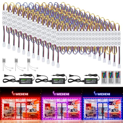 WICHEMI 120FT LED Lights for Store Front Window LED Lights