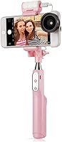 Vista 5 de Sirui SS-01 Smart Selfie Stick con luz LED incorporada, rosa