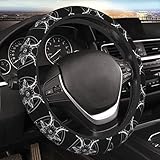 Pentagram Baphomet Elastic Steering Wheel Cover, Universal 15 Inch Fit, Neoprene Rubber Car Steering Wheel Covers, Anti-Slip Car Accessories For Men Women
