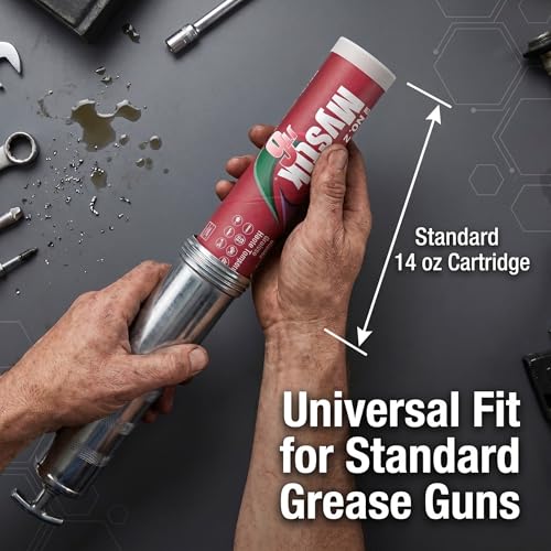 Image of Mystik JT-6 High Temp Grease Tubes for Grease Gun, Multi Purpose Red Lithium Complex, NLGI 2, Wheel Bearing Grease, 14 oz, 2 Pack