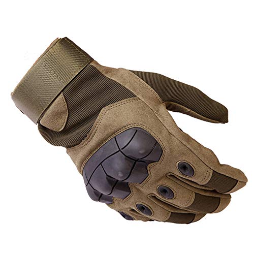 None Brand Tactical Gloves Bicycle Gear Hard Carbon Knuckle Full Finger Gloves