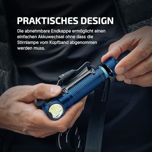 OLIGHT Perun 3 Stirnlampe aufladbar, 3000 Lumen, bis zu 20 Tage Laufzeit – Ansicht 5