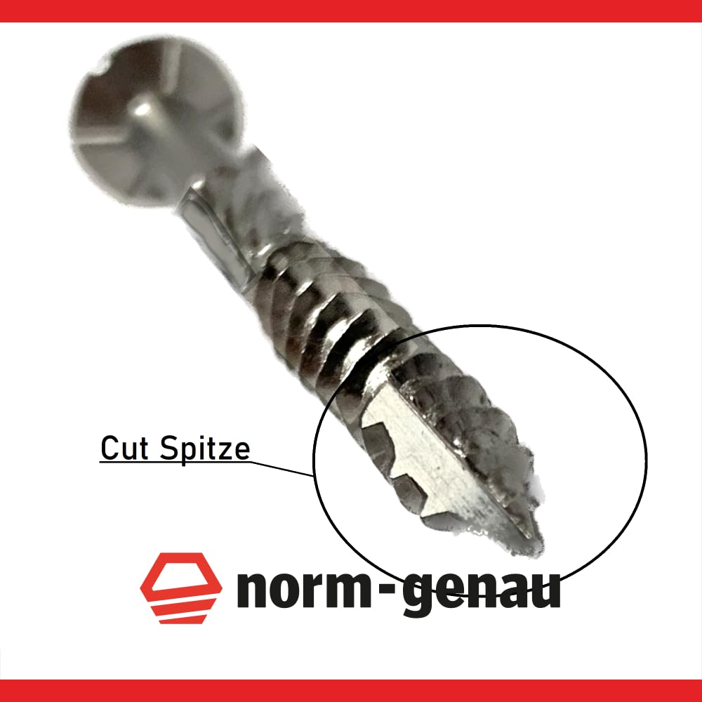 Terrassenschrauben 5 x 80 mm INOX Edelstahl gehärtet C1 – rostfreie Edelstahlschraube für Holz-Terrassen 200 Stück