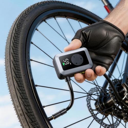 DSUY Mini Bike Tire Pump, 120PSI Portable Electric Bicycle Air