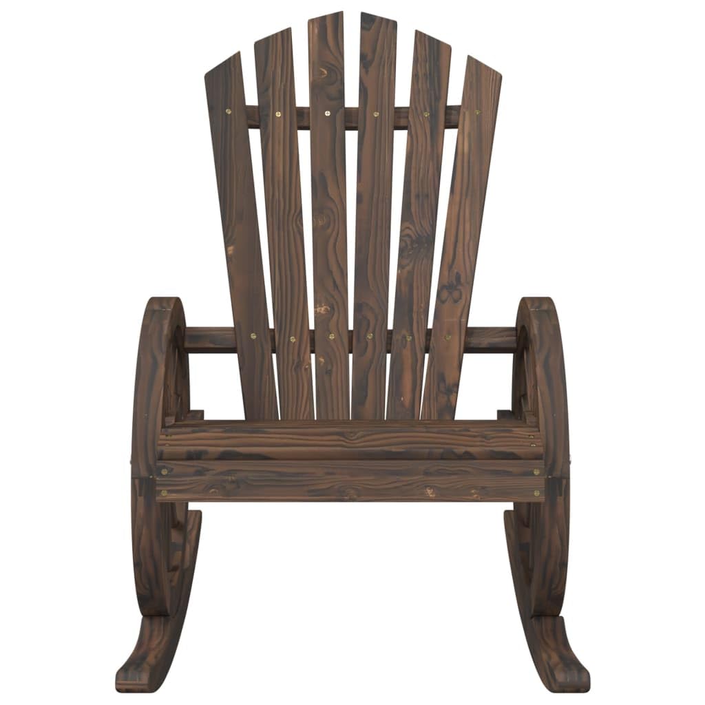 Adirondack krzesło bujane krzesło ogrodowe ogrodowe z litego drewna jodła odporne na wilgoć ergonomiczne siedzisko podłokietnik koło wózek wykorzystanie patio taras basen balkon