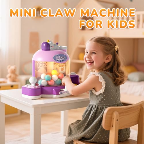 Skirfy Unicorns Mini Vending Machines Kids Toys Mini Claws Machines Gumball Prize Machines Maker Game Claws Machines Game Sensory Toys Dolls Gifts