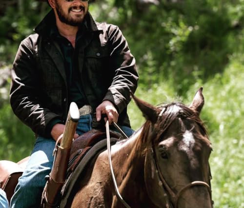 Men’s Cole Hauser TV Series Rip Stone Wheeler Rench Style Stylish Black Cowboy Jacket3