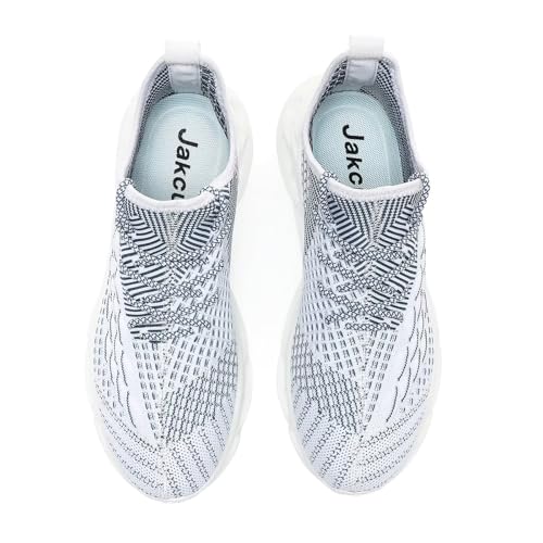 Image of Jakcuz Plus Size Men's Lightweight Walking Shoes Mesh Fish Scale Pattern Fashion Sneakers