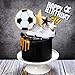 6 Adornos para Tartas de Fútbol, Decoración para Tartas de Fútbol de Cumpleaños, ​​Adornos para Tartas de Feliz Cumpleaños, para Adornos para Fiestas de Fútbol, ​​Adornos para Fiestas Deportivas