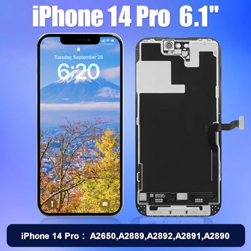 Image of for iPhone 14 Pro Screen Replacement, 6.1 inch FHD LCD Touch Display Assembly