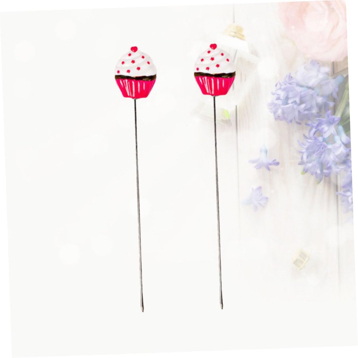 2pcs Stainless Steel Cake Tester Love Dot Pattern Easy Use Baking Tool for Biscuits Bread Muffins and Premium Design for Accurate Testing