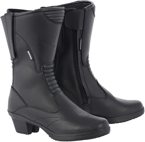 Oxford Valkyrie dames waterdicht leer motorlaarzen met hiel - zwart, EU 37  : Amazon.nl: Kleding, schoenen \u0026 sieraden