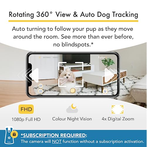 image for Furbo 360° Dog Camera [Premium Safety Package, 2023] Smart Camera Des