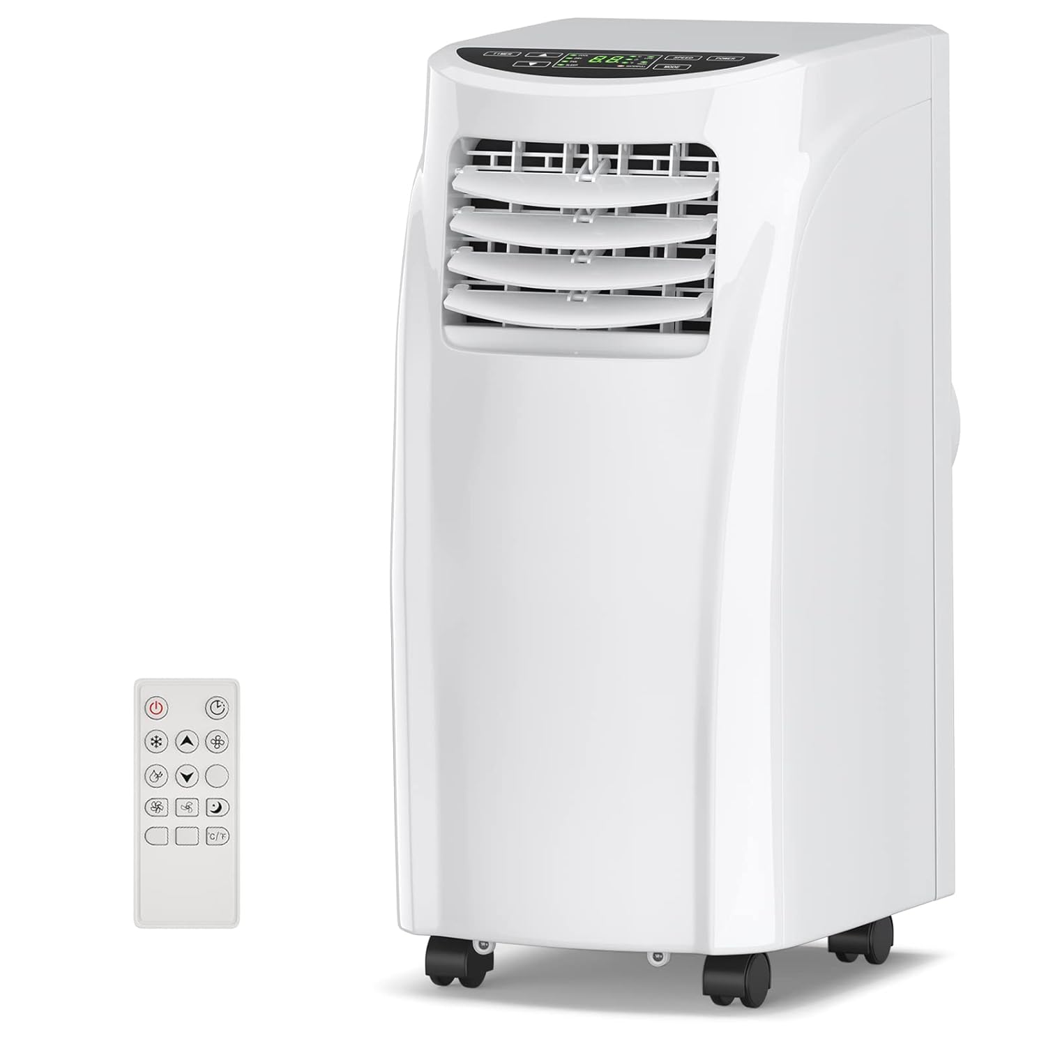 COSTWAY Portable Air Conditioners 8000 BTU Air Conditioner Unit spaces up to 230 Sq Ft with Remote Control